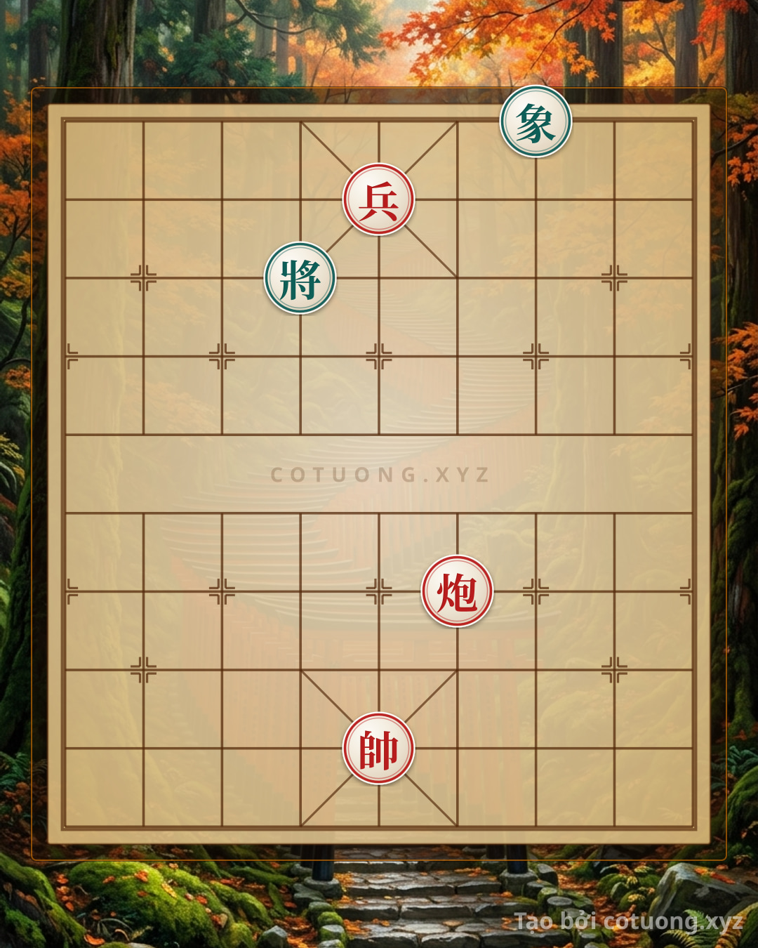 Challenge: Red General's Defeat: The Harmony of Strategy and Art - Can you solve it?