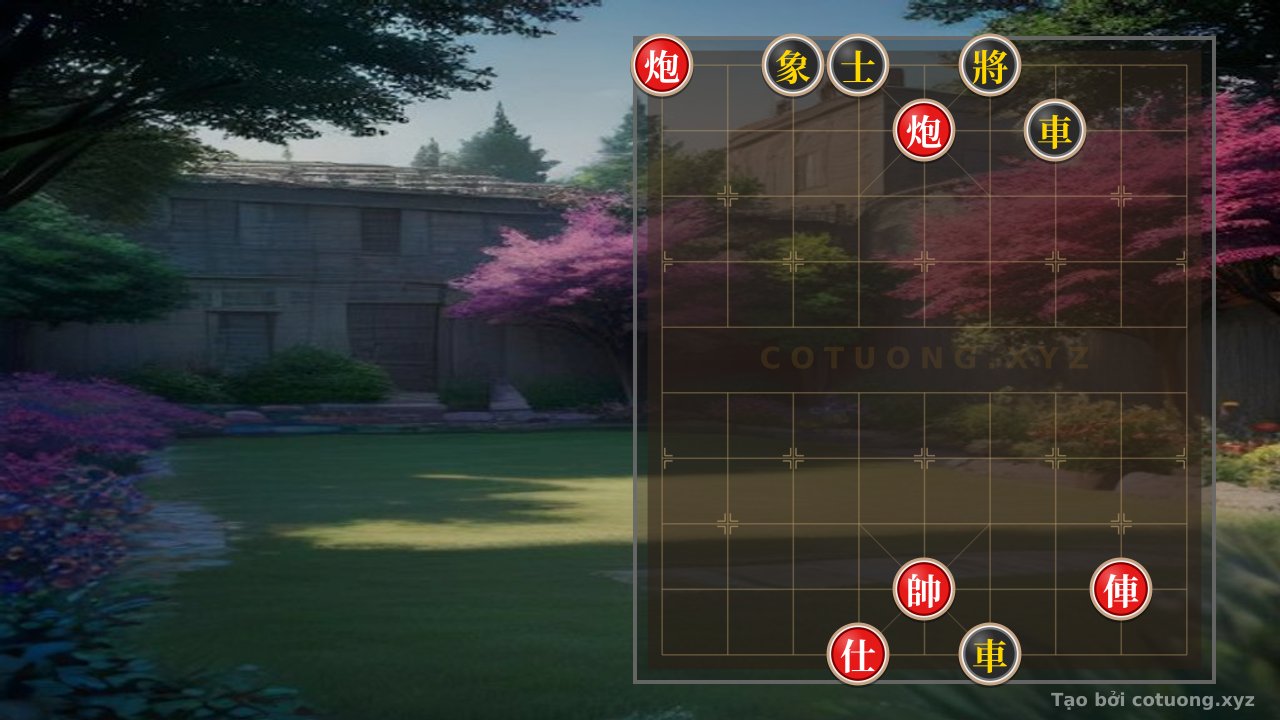 Thế cờ: Red Cannon at 9th File, 10th Rank: Trapped but Still Smiling — Cờ Tướng Online