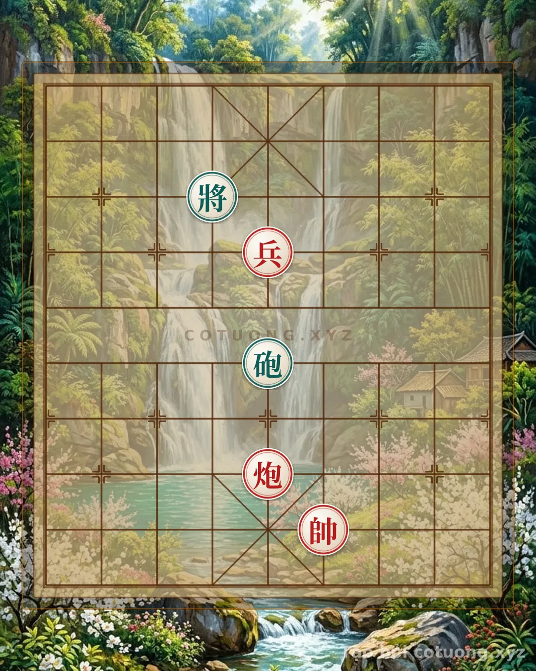 Challenge: Xiangqi: Red Cannon Retreats from File 5 Rank 4 - Strategy and Moves - Can you solve it?