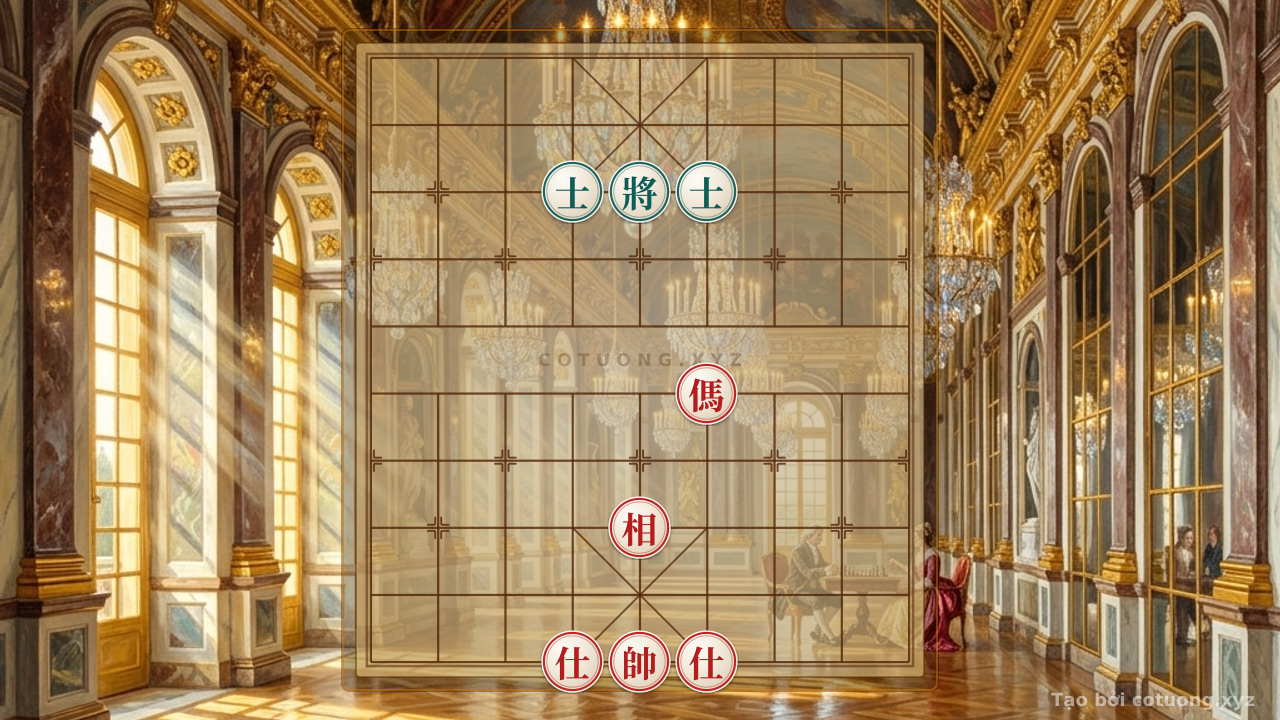Thế cờ: Battle of Survival: Xiangqi 7/10 with the 'Lonely General' formation and the Red Army's counterattack tactics — Cờ Tướng Online