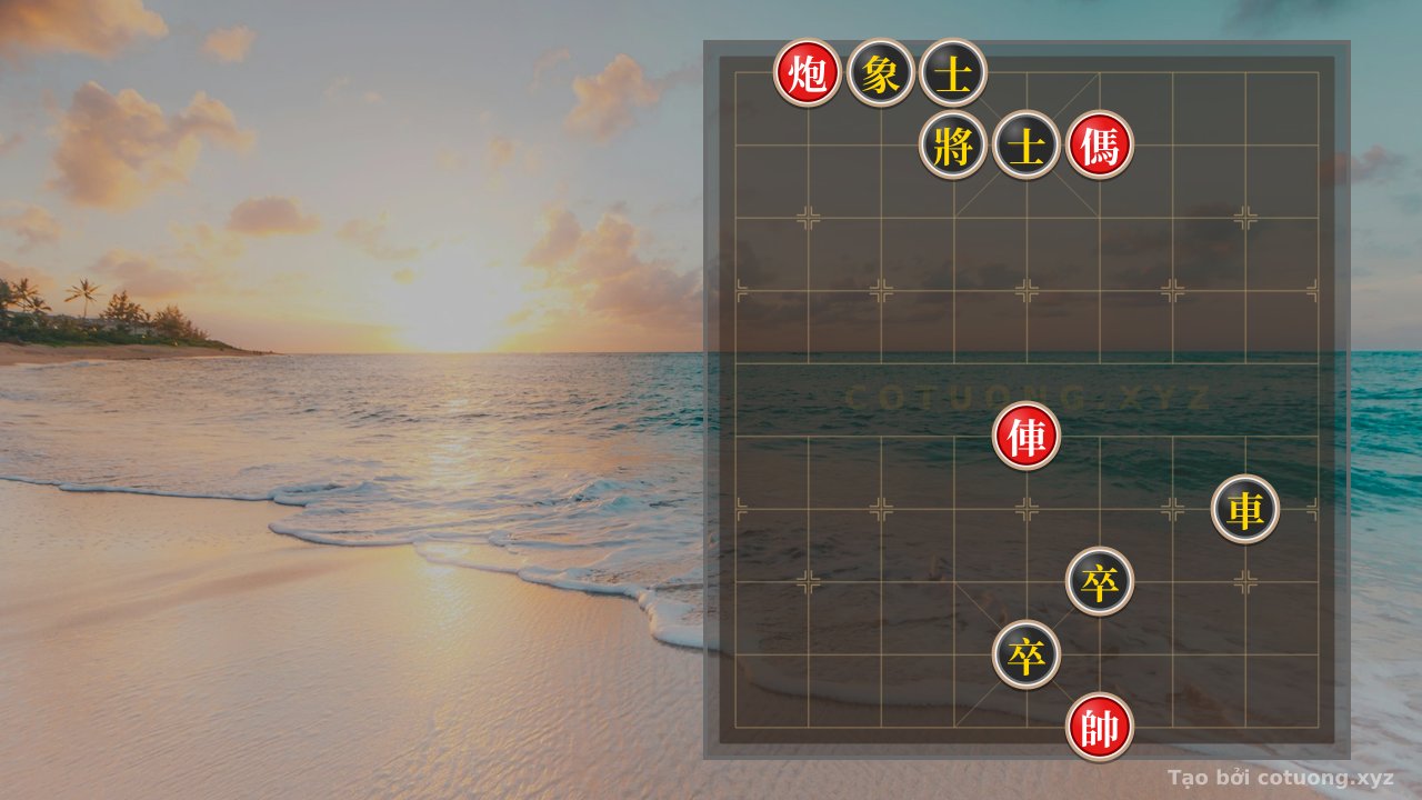 Thế cờ: Defensive Counterattack Strategy: Red Cannon at 8-10 intercepts Black Bishop at 3-10 — Cờ Tướng Online