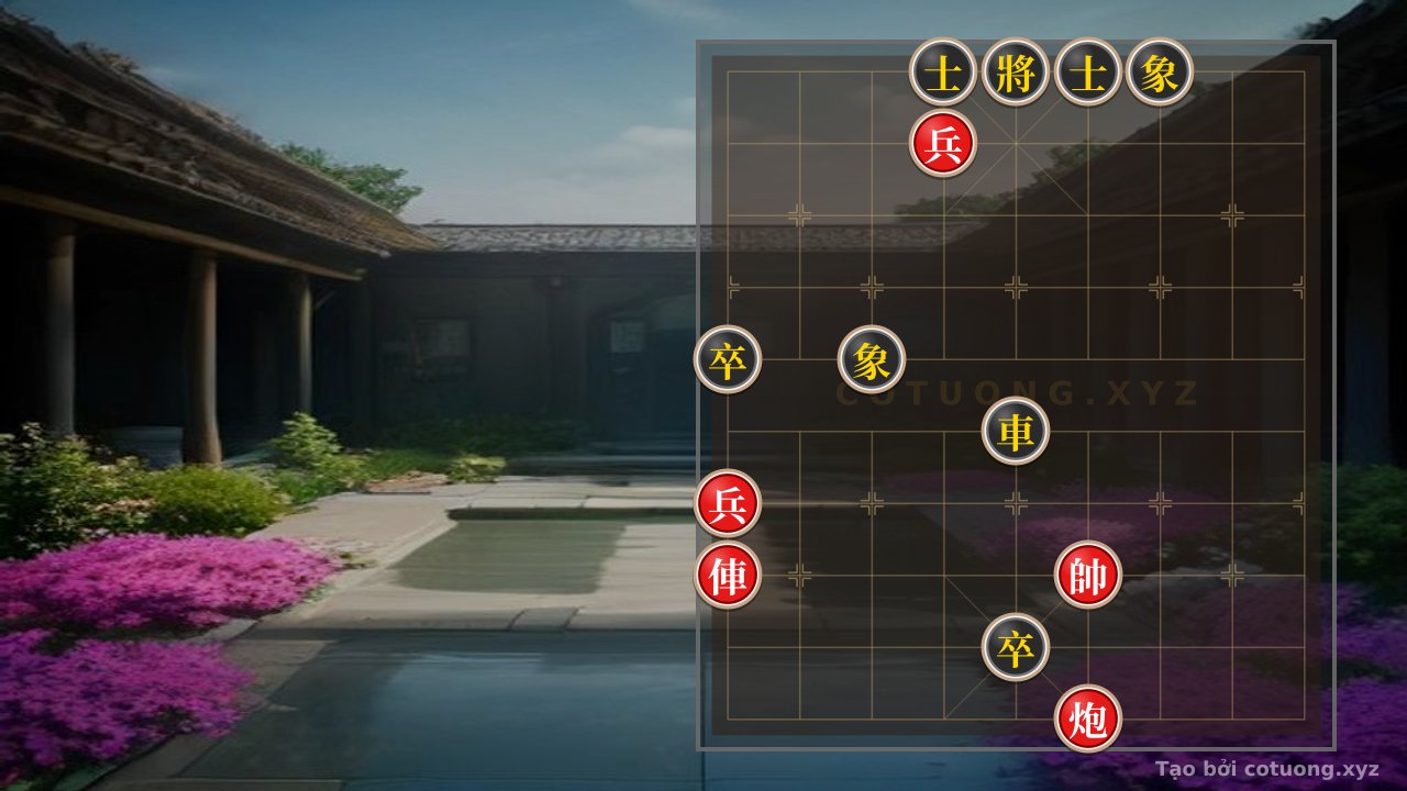 Thế cờ: Breaking the Black 'Sát pháp' Formation with a Single Red Chariot Move - Reversing the Board Strategy in Chinese Chess — Cờ Tướng Online