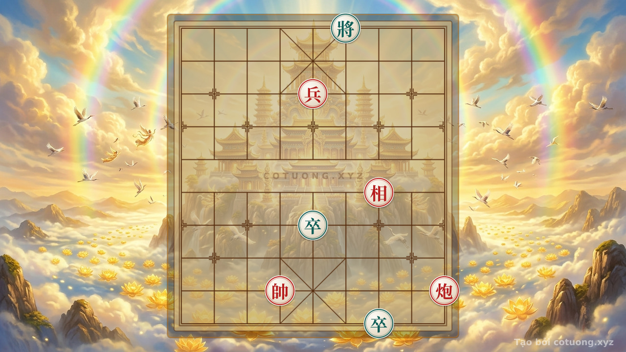 Thế cờ: Xiangqi Super Difficult: Red Cannon Trapped - Tactics of Patience and Courage — Cờ Tướng Online