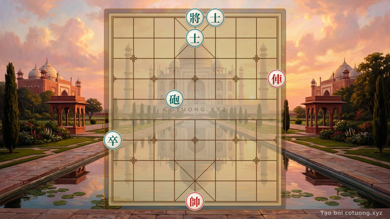 Thế cờ: Red Chariot's Escape: The Strategy of Attacking the Black Advisor in a Checkmate Position — Cờ Tướng Online