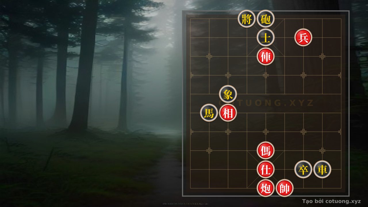 Thế cờ: The Secret of Red Cannon on File 5: The Pinning Tactics in the 'Black General on File 4, Rank 10' Formation — Cờ Tướng Online
