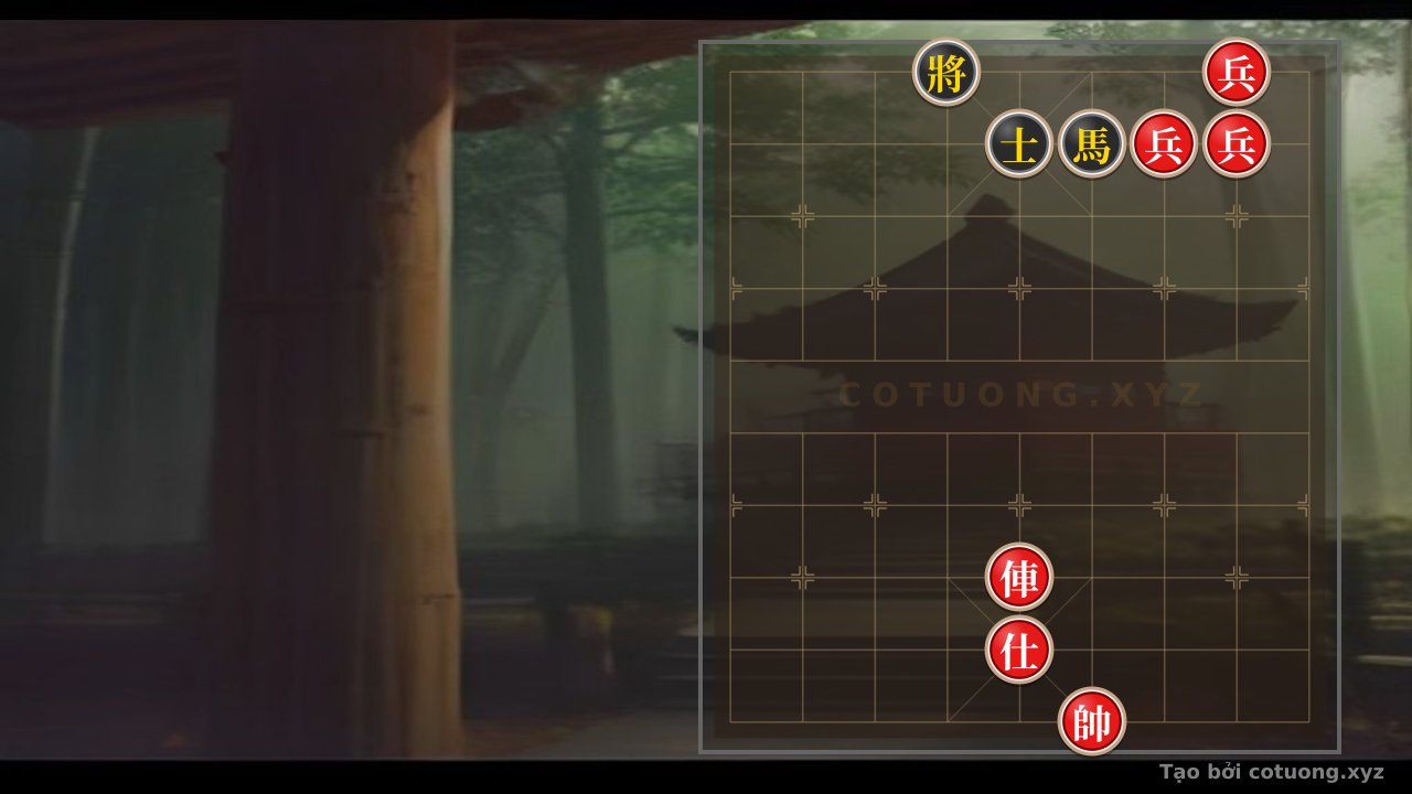 Thế cờ: Xiangqi: Red's Checkmate Strategy with Black's Double Horses — Cờ Tướng Online