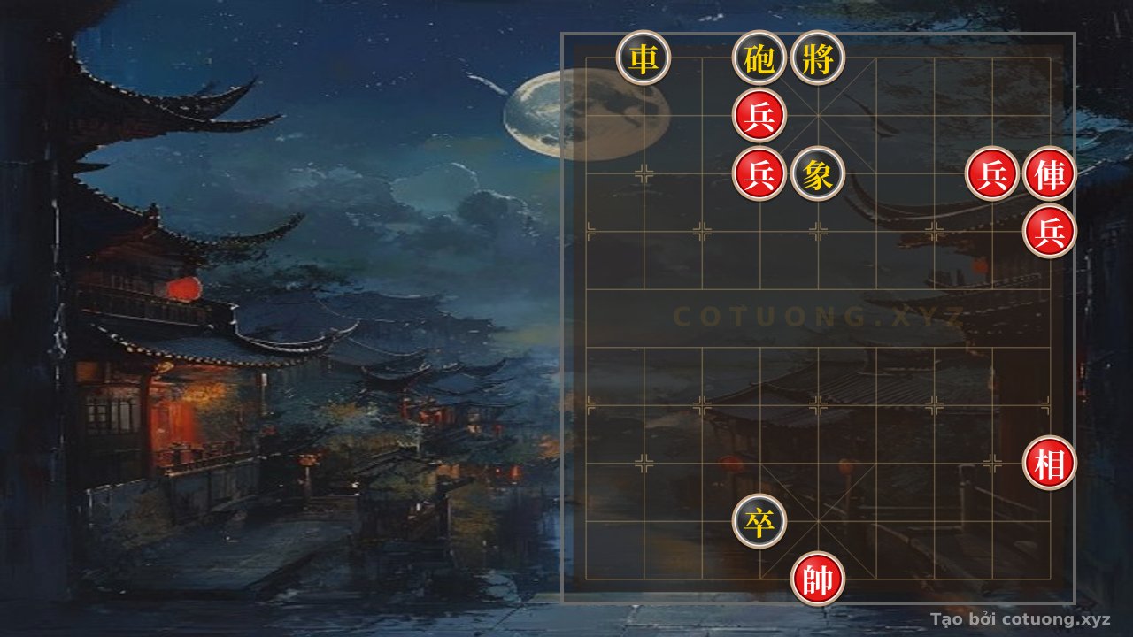 Thế cờ: Xiangqi Formation: Aggressive Defense with Black Rook on File 2 and Black Cannon on File 4 — Cờ Tướng Online