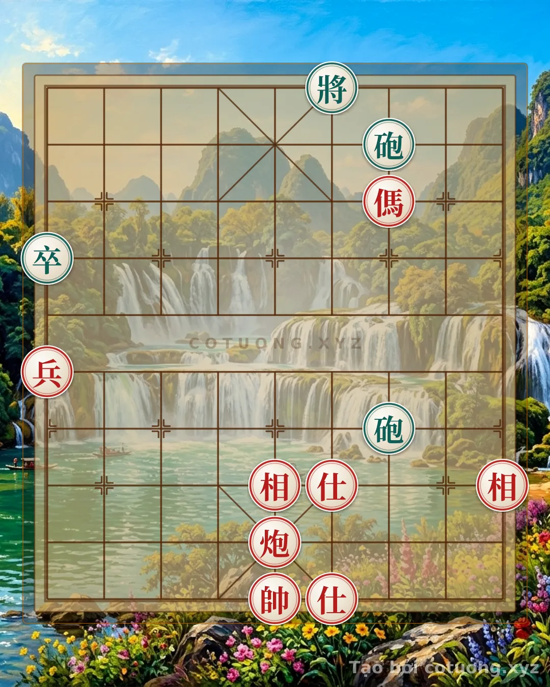 Challenge: Red Uses the 'Empty Cannon' Strategy to Defeat Black - Vietnamese Chess - Can you solve it?