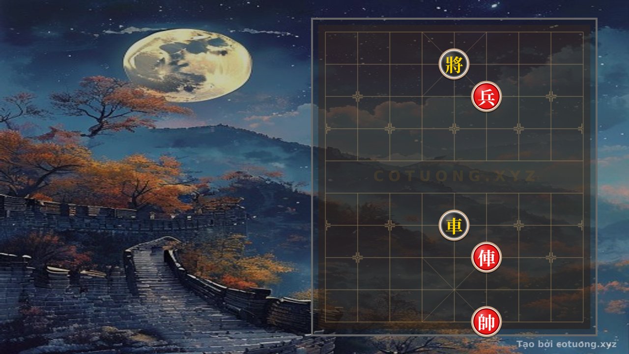 Thế cờ: Fierce Defensive Strategy: Black Rook on File 5 Rank 4 vs Red Rook on File 4 Rank 3 — Cờ Tướng Online