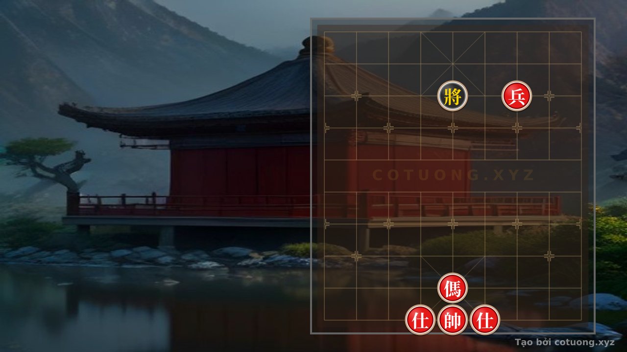 Thế cờ: Red General: Mastering the Double Horse Exchange in 'Lone Black General' — Cờ Tướng Online