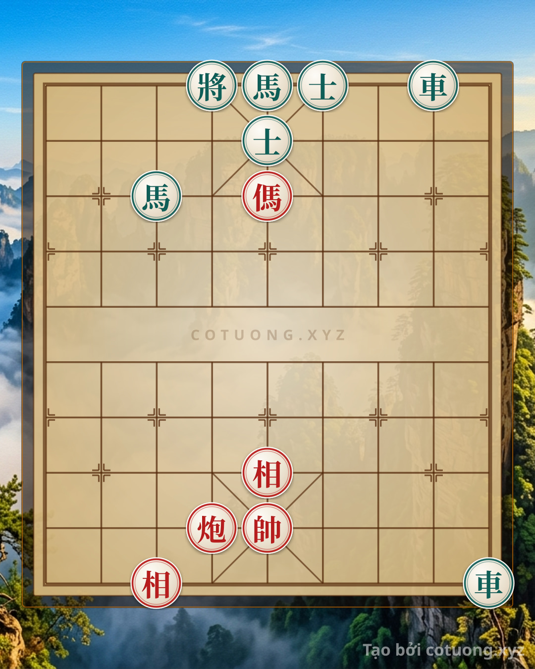 Challenge: Defeat the counterattacking formation with the exclusive 'Mã Ngọa Tào' strategy - Break the Black's defense line in just 5 moves - Can you solve it?