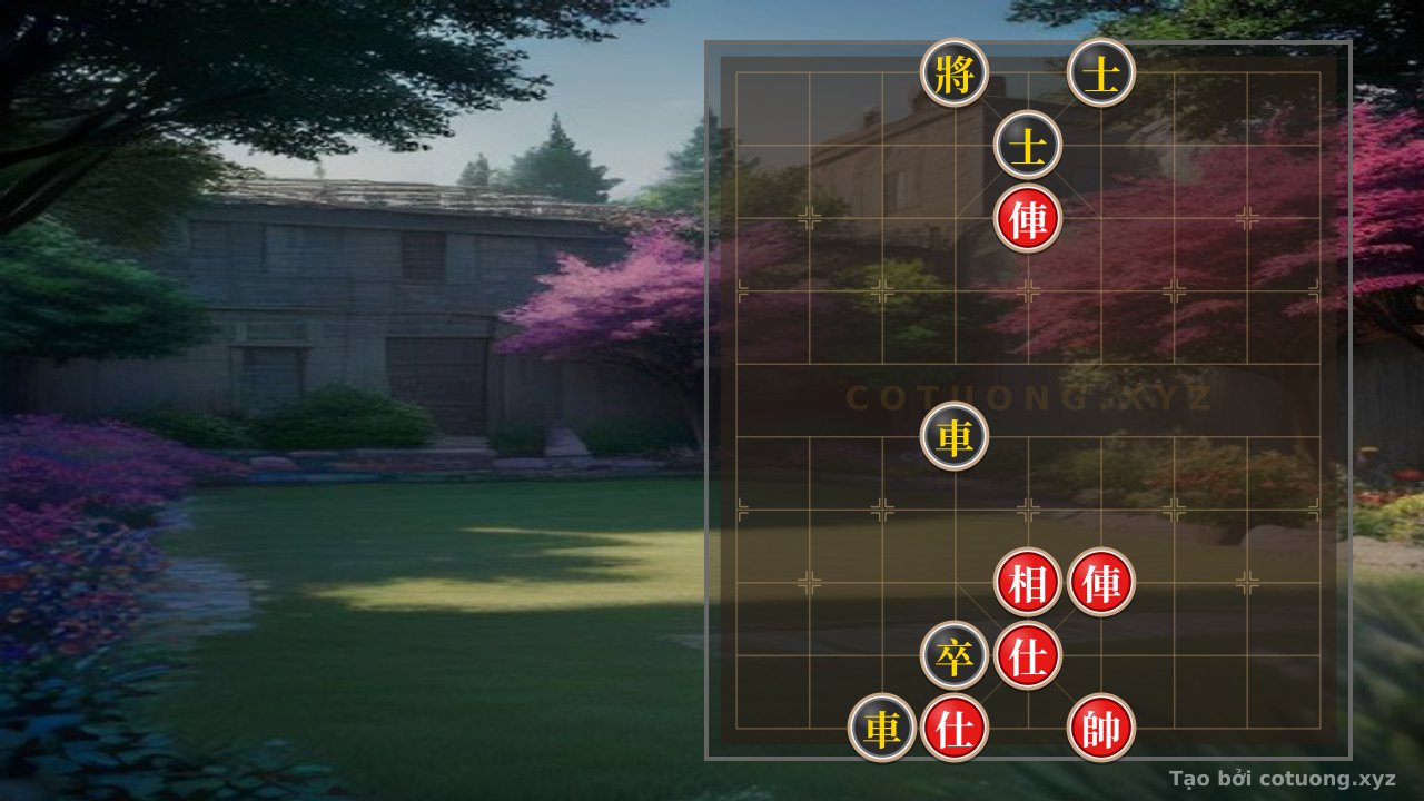 Thế cờ: Deadly Trap: Red Chariot's 5th File 8th Rank Formation – Sealing the General's Fate — Cờ Tướng Online