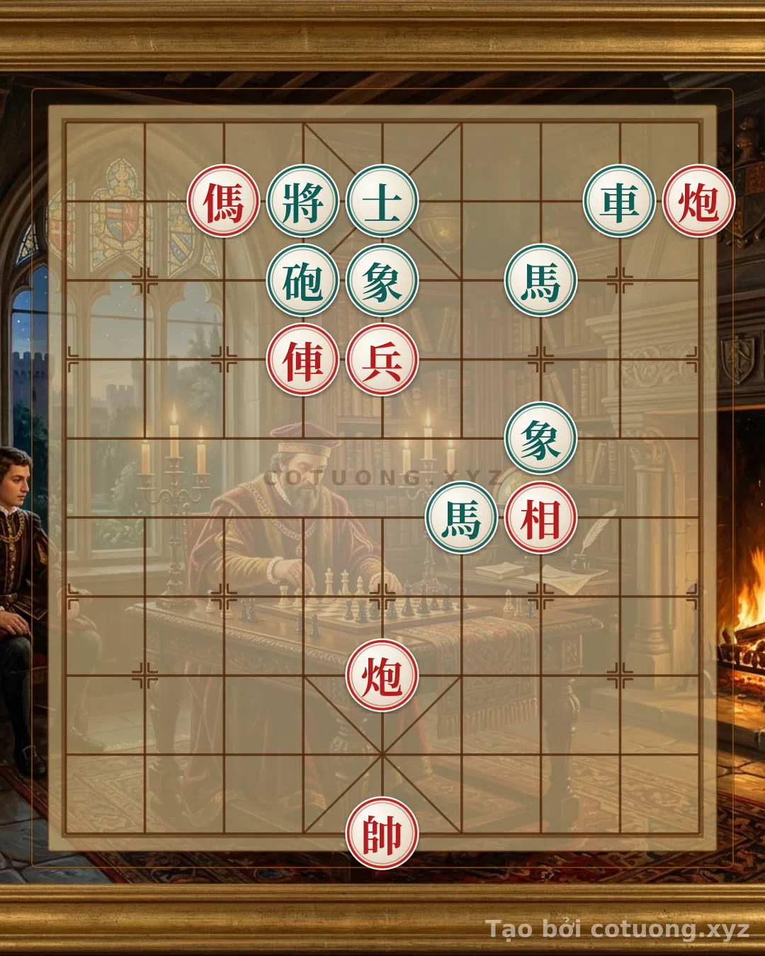 Thế cờ: Xiangqi Analysis: 'Red Horse on 7th File, 9th Rank' - Enemy is Trapped — Cờ Tướng Online