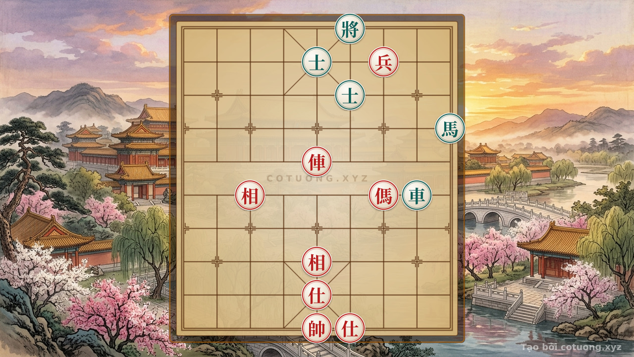 Thế cờ: Xiangqi (Chinese Chess) 1/10: How Does the Red Side Create Chaos to Kill Black? — Cờ Tướng Online