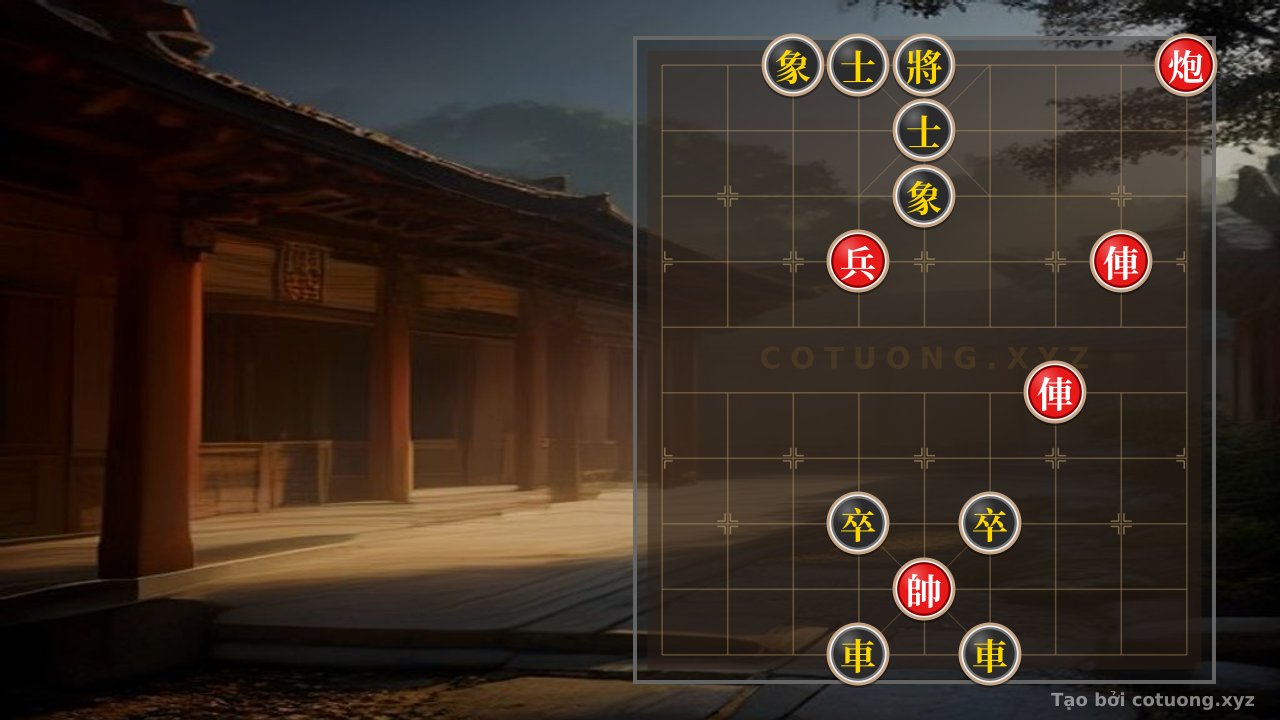 Thế cờ: Xiangqi: The Strategy of the Red Chariot Exposed on the 3rd Rank, 5th File in the 'Cannon Siege' Formation — Cờ Tướng Online