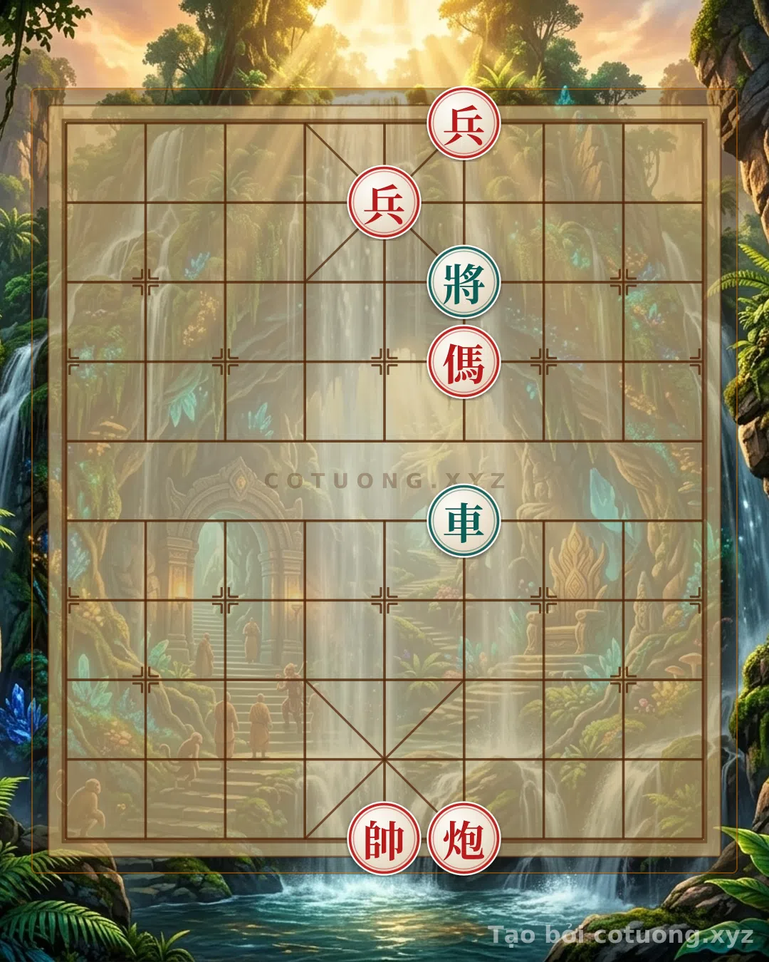 Thế cờ: The 'Red and Black' Formation - A Strong Defensive Strategy with the Black Chariot and General — Cờ Tướng Online