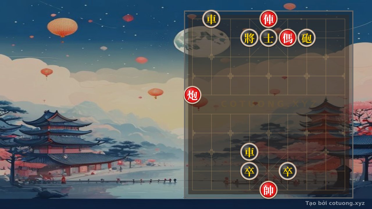 Thế cờ: Xiangqi: Black Rook's Lateral Move, Red Cannon's Threat - Core Strategy — Cờ Tướng Online