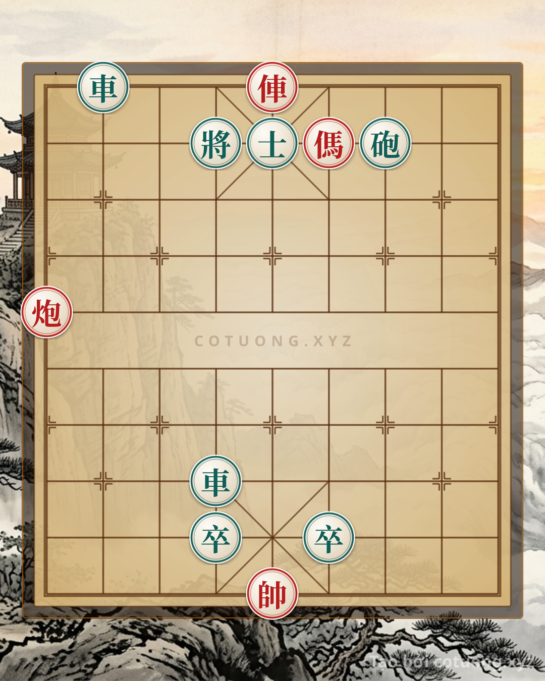 Challenge: Xiangqi: Black Rook's Lateral Move, Red Cannon's Threat - Core Strategy - Can you solve it?
