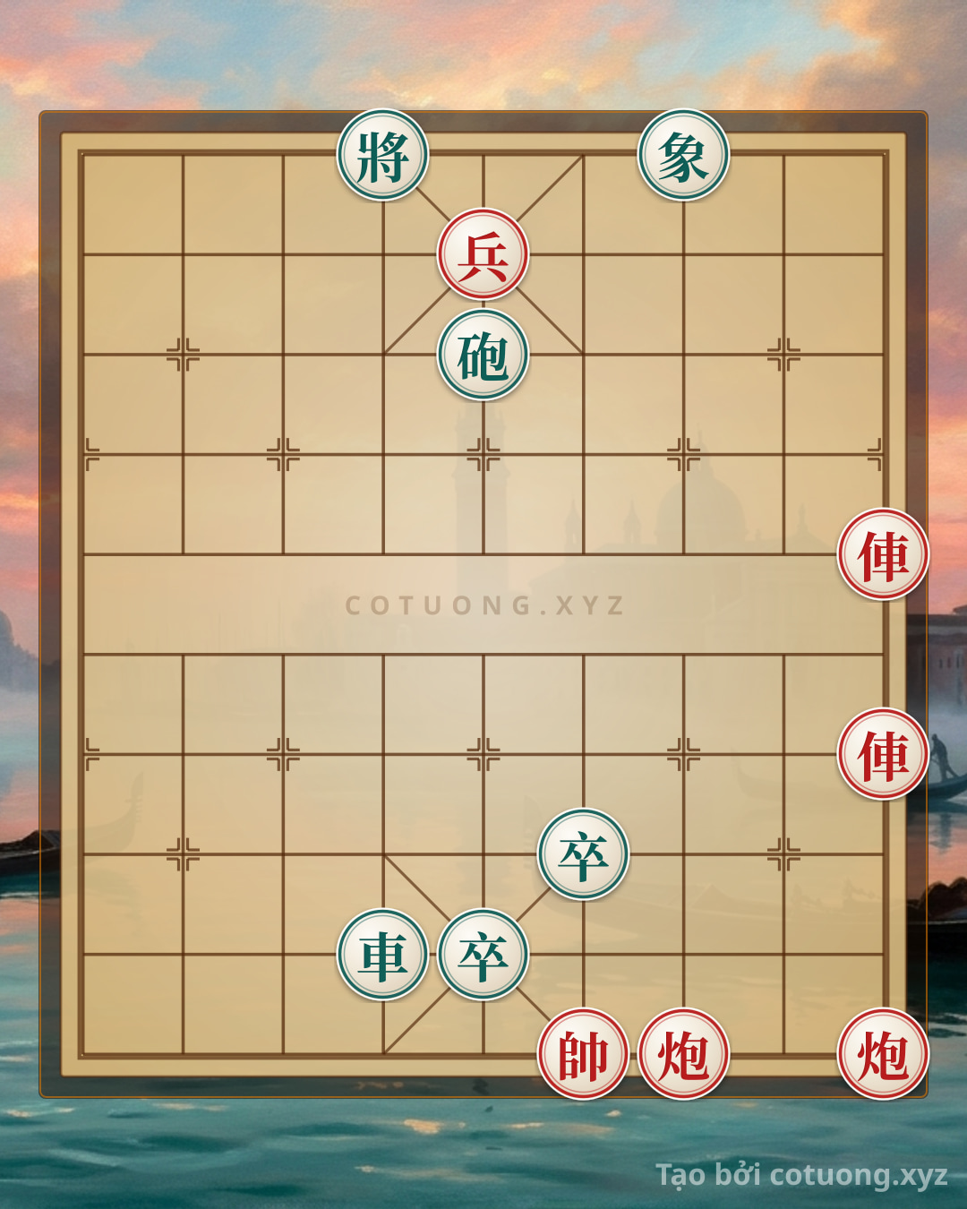 Challenge: Playing Xiangqi against AI: Red's Tactical Strike in the Double Cannon Formation - Can you solve it?