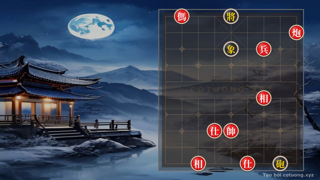 Thế cờ: Xiangqi Master: Cannon Horse Pawn 2 Advisors 2 Elephants Win Cannon Elephant - Intelligence Challenge — Cờ Tướng Online