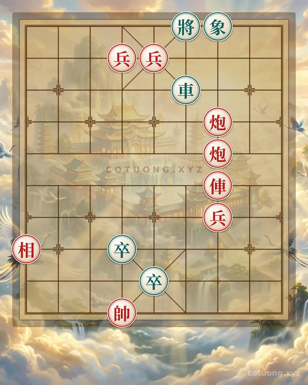 Thế cờ: The 'Rook Pawn Cannon' Formation: A Simple Yet Elegant Strategy Revealed from the Perspective of the Strong Black — Cờ Tướng Online