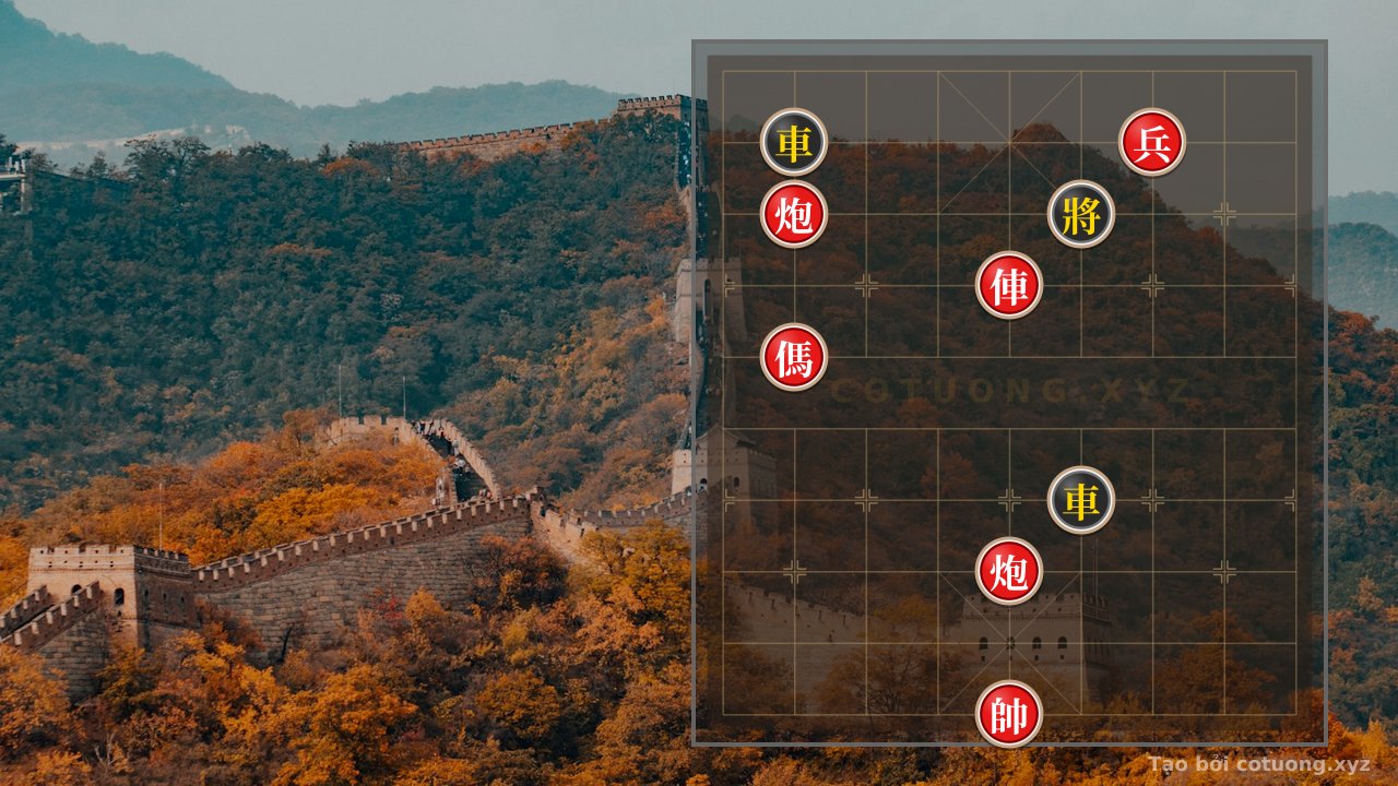Thế cờ: Red General Chess: Rapid Checkmate Tactics in the 'Black Chariot Exposed on Row 9' Formation — Cờ Tướng Online