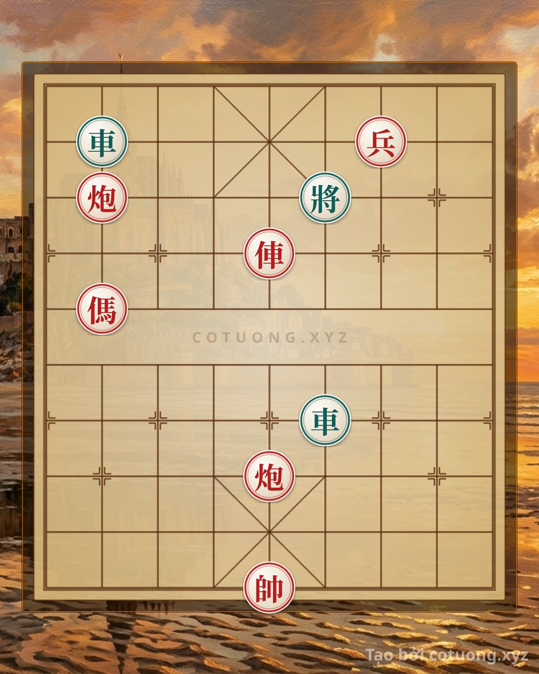 Challenge: Red General Chess: Rapid Checkmate Tactics in the 'Black Chariot Exposed on Row 9' Formation - Can you solve it?