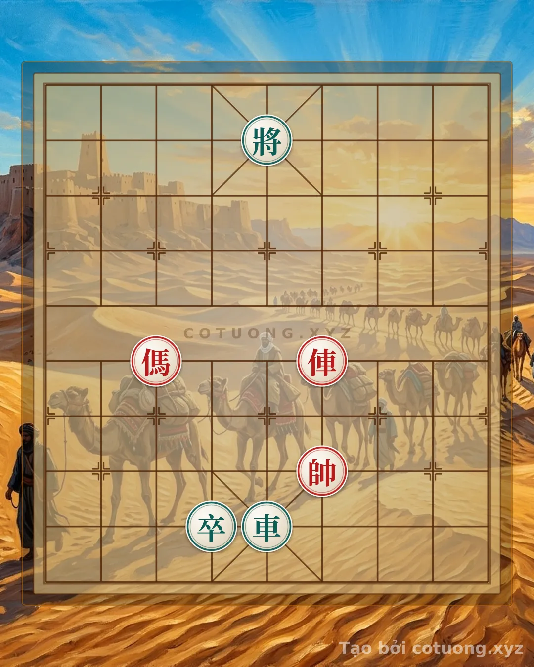 Thế cờ: Classic Xiangqi: Red Chariot's Sudden Thrust - When the Master Strategist Crushes Psychological Pressure — Cờ Tướng Online