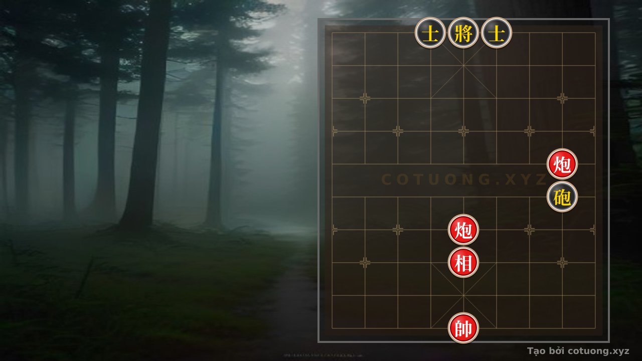 Thế cờ: Xiangqi Mastery: Red Cannon Charges, Black Advisor Ambush - Subtle Defensive Strategies in a Tense Position — Cờ Tướng Online