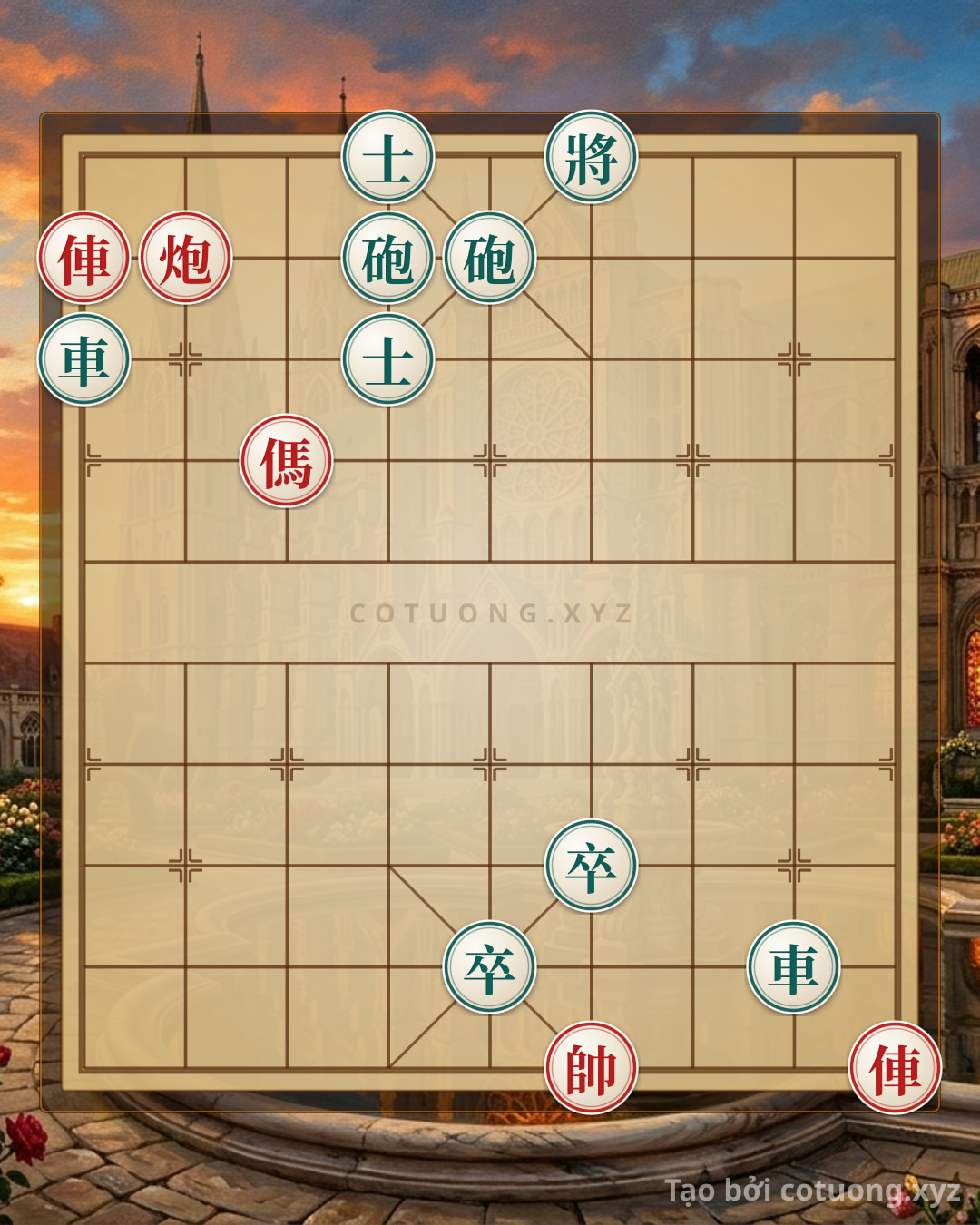 Challenge: Red Trap: Red Chariot at 9th File 9th Rank is Setting a Net for the Black General - Can you solve it?