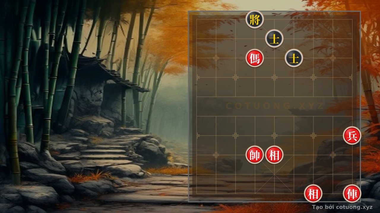 Thế cờ: Red General: Double Horse Legs at File 6 Rank 8 — Cờ Tướng Online