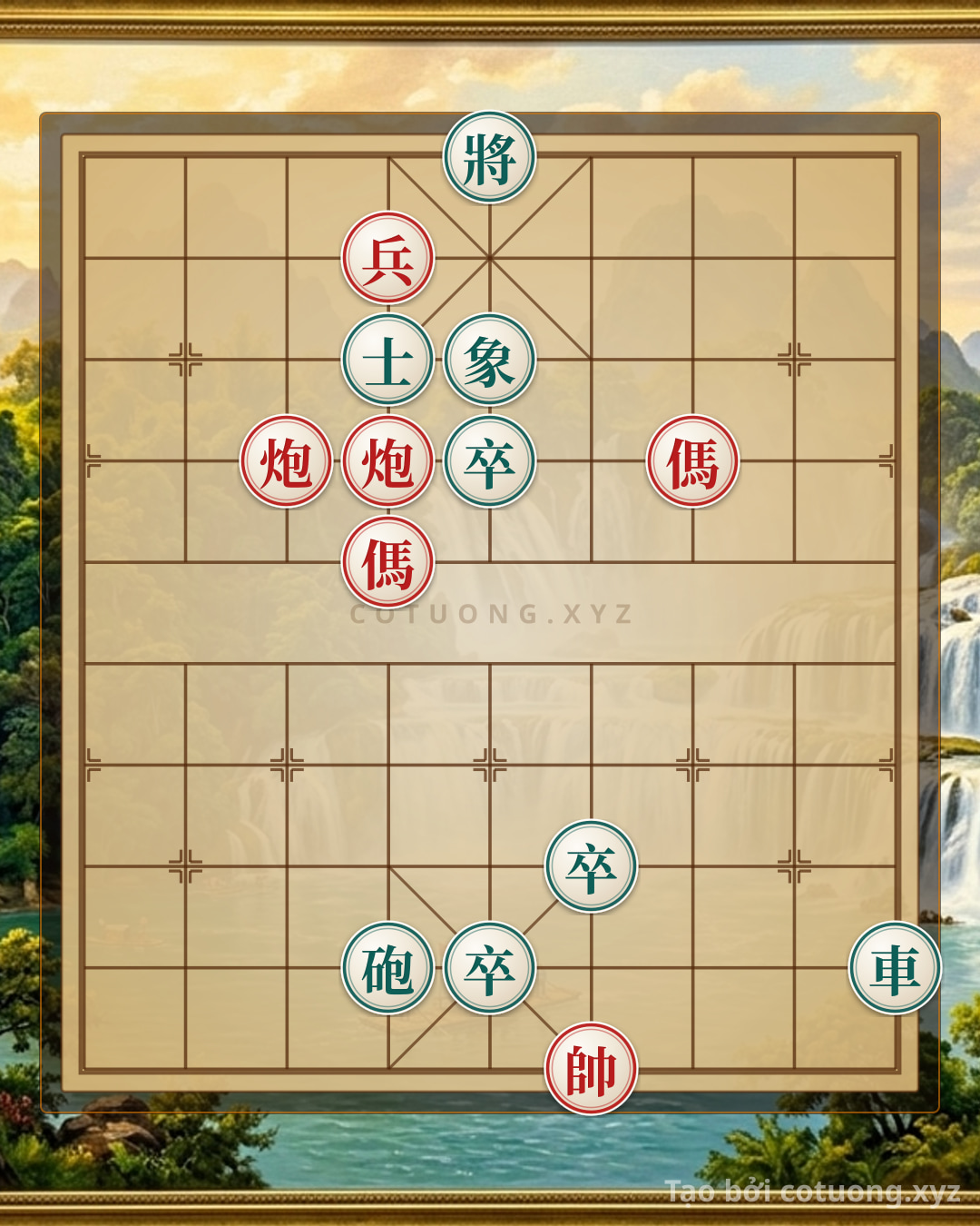 Challenge: The Art of Counterattacking with the Horse's Mirror Formation in Xiangqi - Secrets to Defeating the Black Army - Can you solve it?