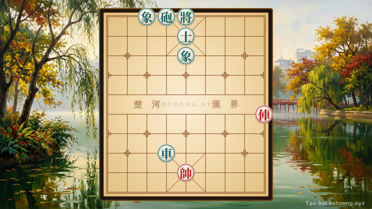Thế cờ: Red Chariot's Straight Charge: Brutal Tactics in Chinese Chess — Cờ Tướng Online