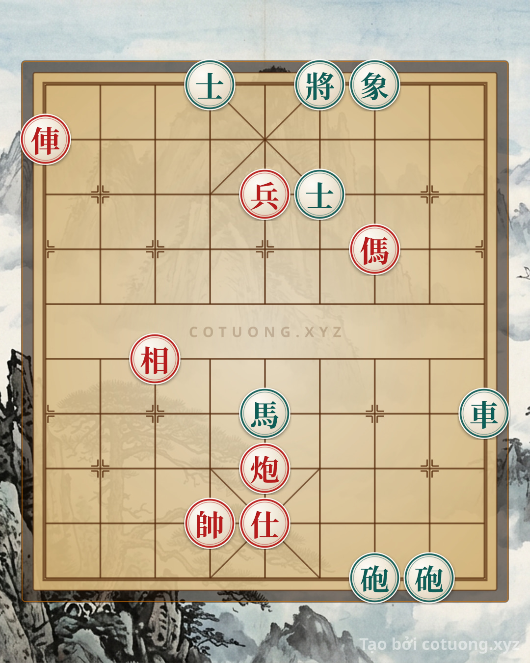 Challenge: Red General Chess: Strategy 'Chariot Rush' and Counterattack 'Empty Cannon' - Online Xiangqi - Can you solve it?