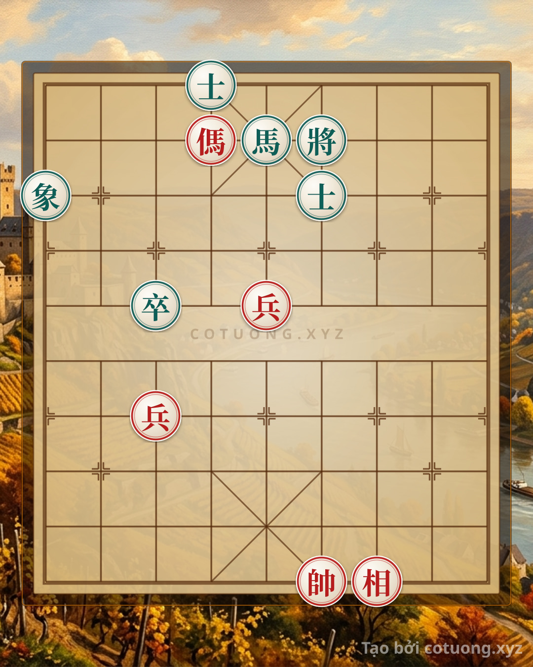 Challenge: Xiangqi Position: Double Horses Attack, Does Red Have a Winning Move? - Can you solve it?