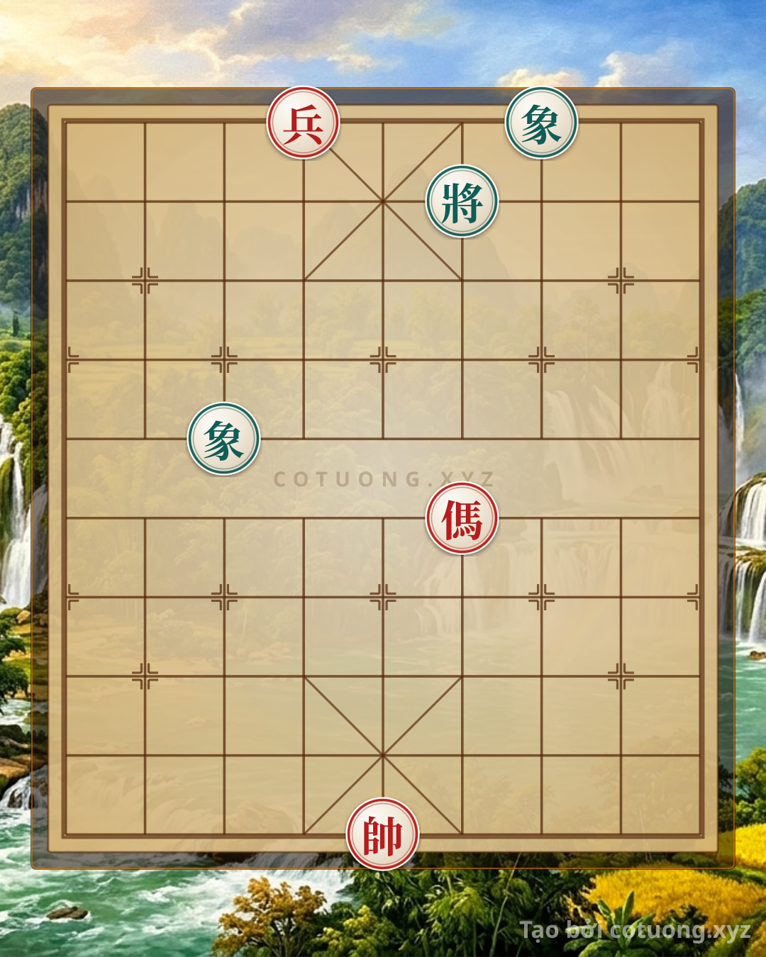 Challenge: Red Pawn at File 6, Rank 10: Defensive Tactics for the Red General in the 'Black Elephants Interlock' Position - Can you solve it?