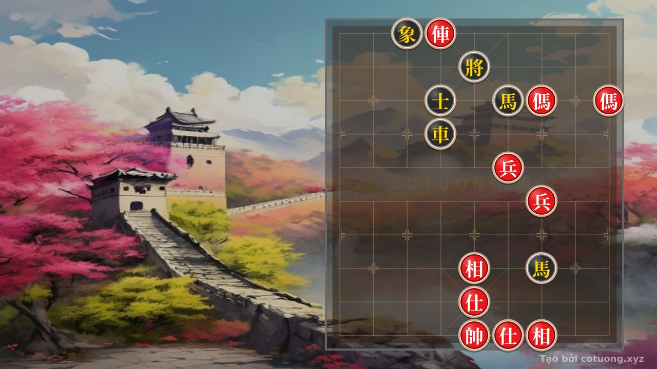 Thế cờ: Xiangqi Master's Secret: The Double Rook, Double Horse, and Double Pawn Opening to Crush Black's Double Horse - The Heartbreaking Move That Reverses Heaven and Earth — Cờ Tướng Online