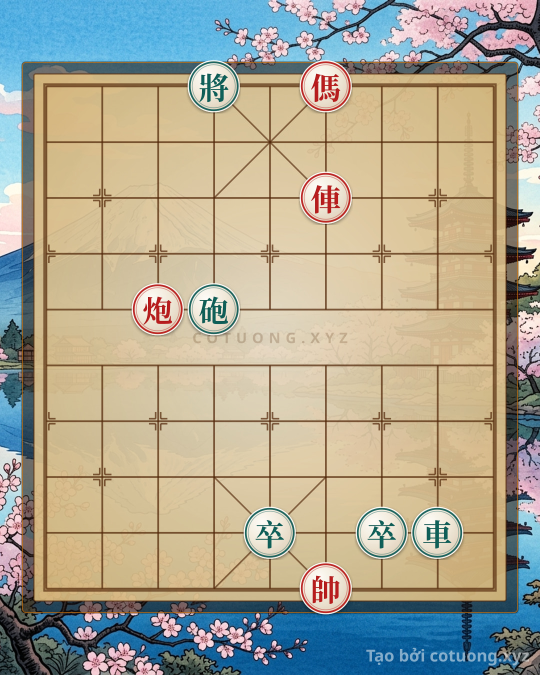 Challenge: The Red Chariot's Trap: Red Chariot Attacks the Empty Black Cannon - Xiangqi Strategy 5/10 - Can you solve it?