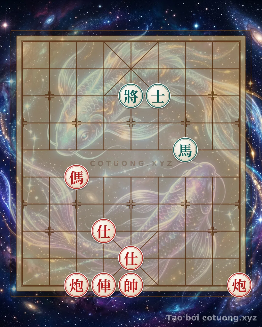 Thế cờ: The 'Two Horses Interlocking' Formation - Defensive Strategies for Black from the Grandmaster of Xiangqi — Cờ Tướng Online