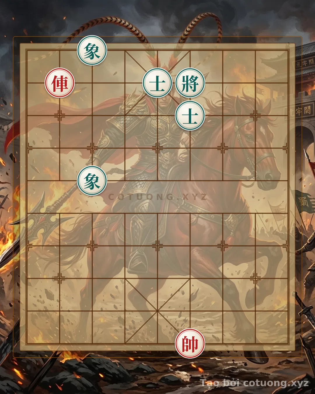 Thế cờ: The 'Red Chariot on File 8' Trap - A Deadly Move in the General's Position — Cờ Tướng Online