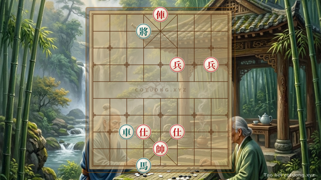 Thế cờ: Xiangqi: Red Chariot and Pawn vs. Black Chariot and Horse - A Mournful Move — Cờ Tướng Online
