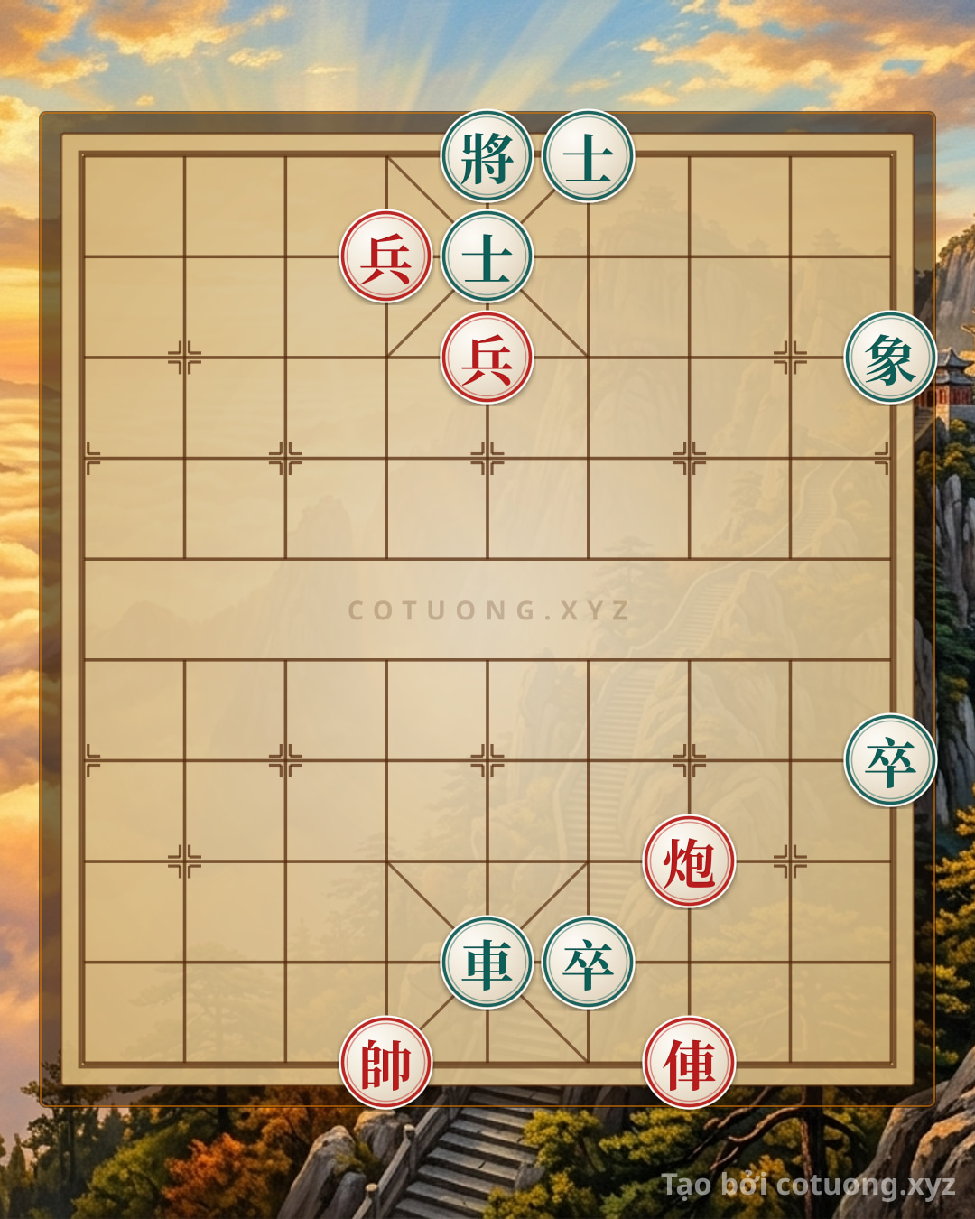 Challenge: Empty Cannon Surprise: Crazy Xiangqi When Red Only Has 5 Pieces But Forces Black's General to Die - Can you solve it?