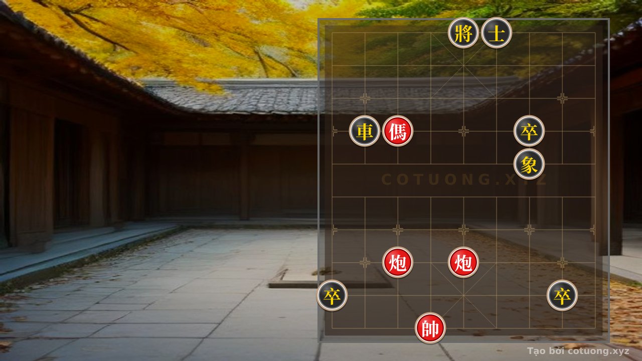 Thế cờ: Xiangqi: Defensive Strategies Against Double Horses and Cannons - The Tactics of a Grandmaster — Cờ Tướng Online