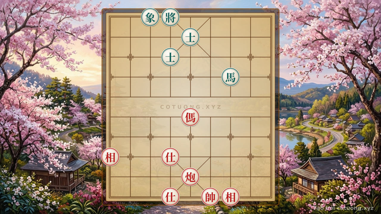 Thế cờ: Xiangqi Position: 'Double Horse Legs' - Defense Tips for Black — Cờ Tướng Online