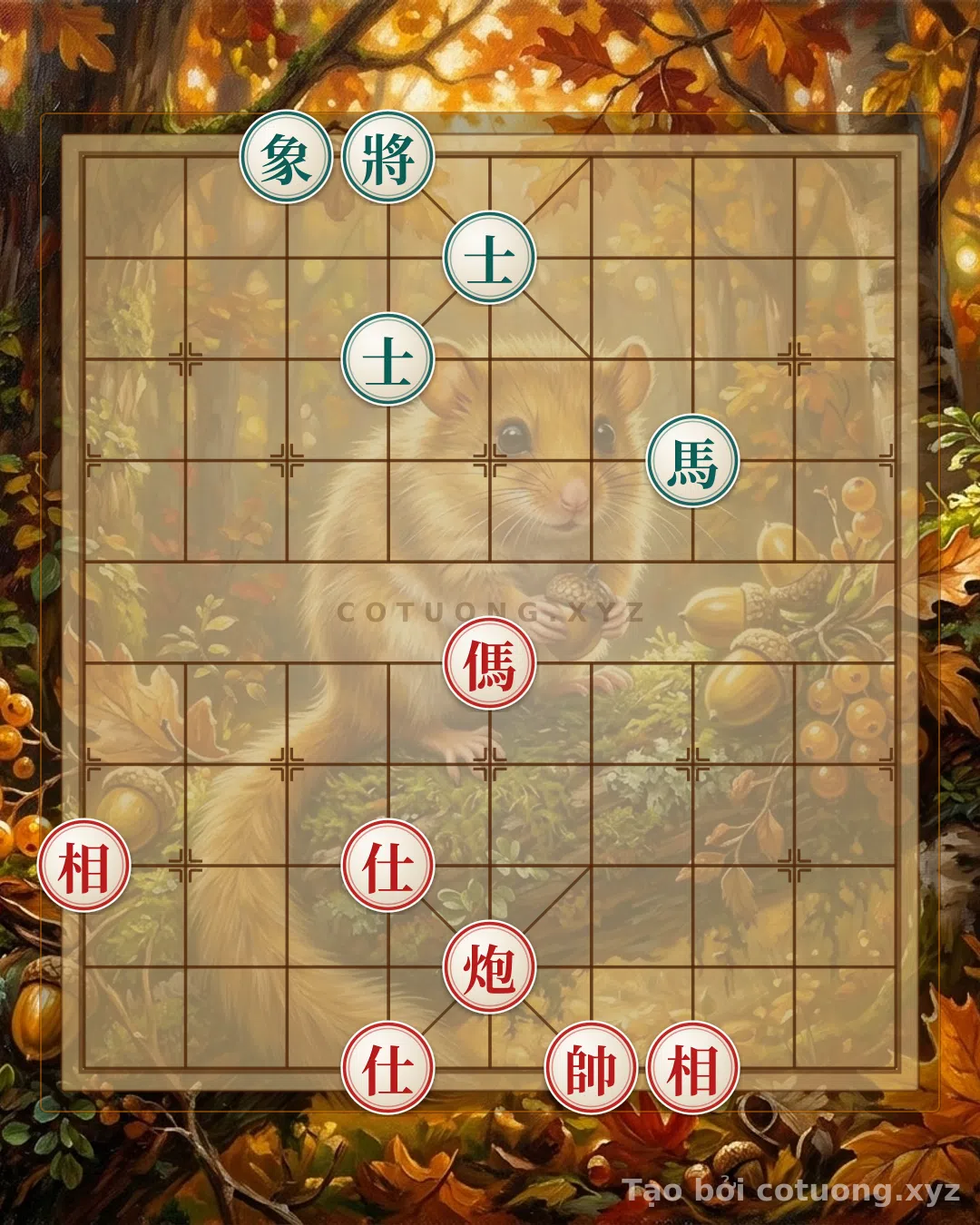 Thử Thách: Thế Cờ Tướng: 'Song Mã Giao Chân' - Bí Kíp Phòng Thủ Cho Đen - Bạn có thể giải được?