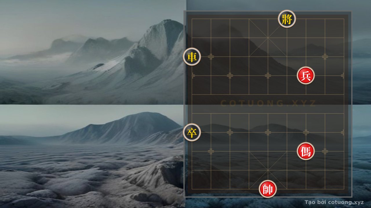 Thế cờ: Red Pawn Under Siege: Rescue Tactics for the General from a Stalemate — Cờ Tướng Online