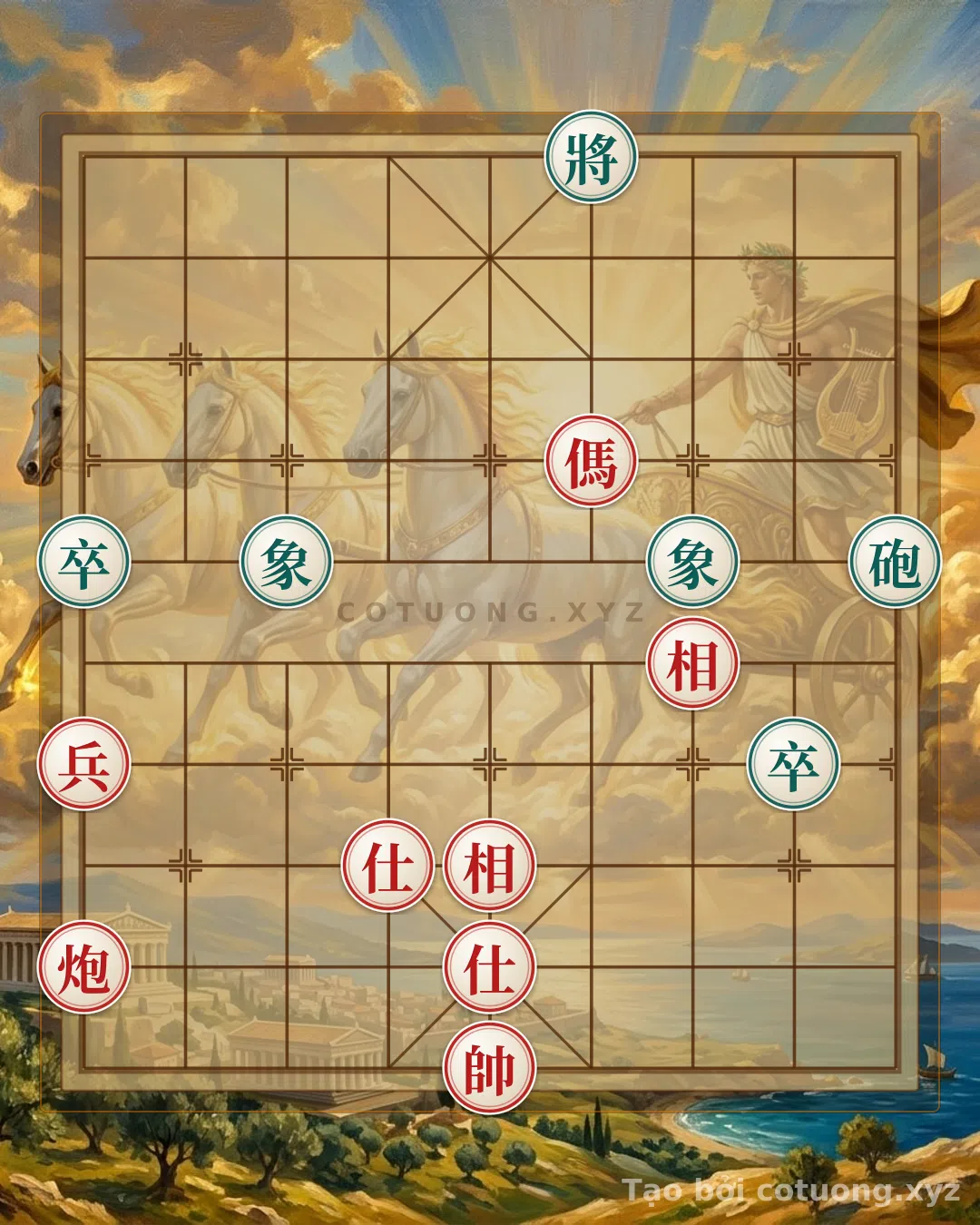 Thế cờ: Nghệ thuật Phòng ngự phản công: Giải mã thế cờ Tướng Đỏ lộ 5 hàng 1 vs Đen lộ 6 hàng 1 — Cờ Tướng Online