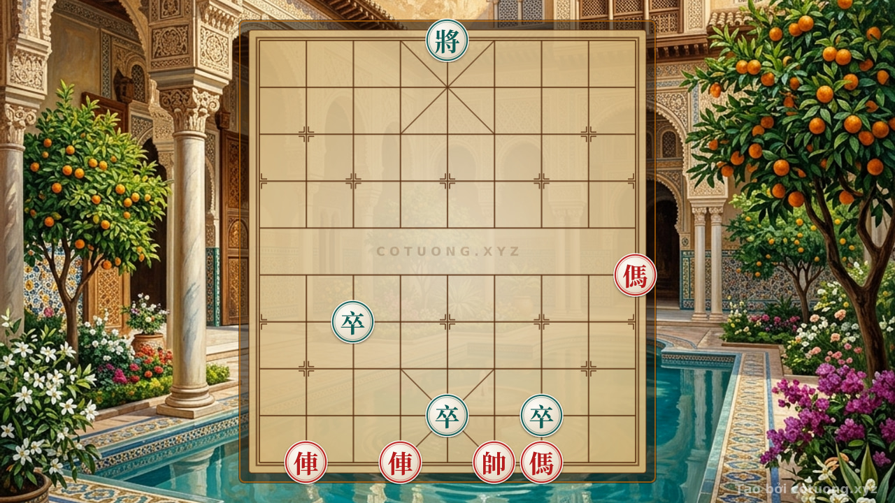 Thế cờ: Song Mã Đánh Chốt: The Red Strategy That Defeats Black's Isolated Fortress in 3 Moves — Cờ Tướng Online