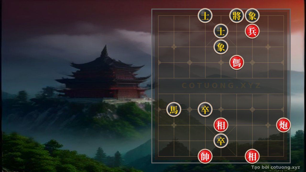Thế cờ: Unexpected Counterattack Tips: Strategy for Attacking the Black Elephant in a Dangerous Chess Position — Cờ Tướng Online