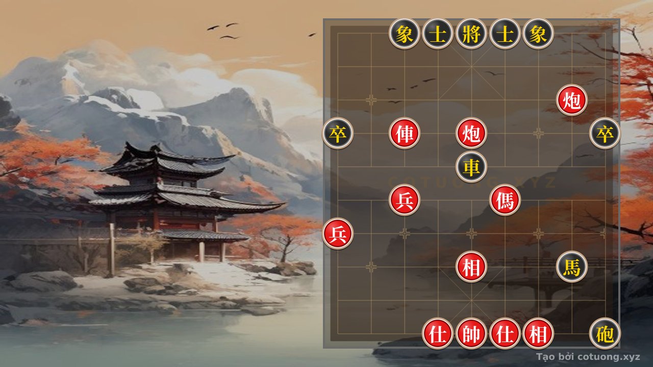 Thế cờ: Xe 2Pháo Mã 2Chốt 2Sĩ 2Tượng giao phong Xe Pháo Mã 2Chốt 2Sĩ 2Tượng: Tactical Endgame 648d — Cờ Tướng Online